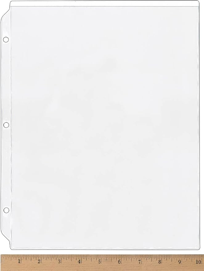 StoreSMART® - Clear Plastic Sheet Protector - 9" x 12" - - Image 2