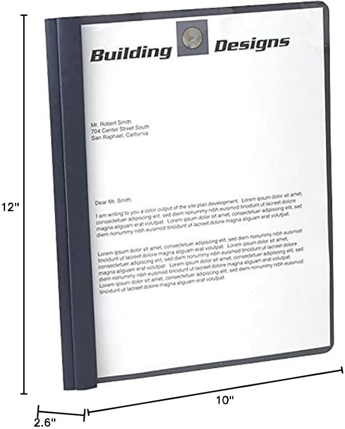 Oxford Clear Front Report Covers, Dark Blue, Letter Size, 25 per Box - Image 9
