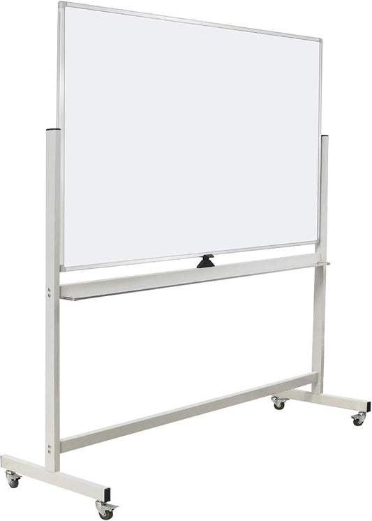 Max-officoo 60"x40" Mobile Whiteboard Double-Sided Magnetic Large Dry Erase by Unknown