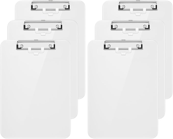 Hongri Plastic Clipboard with Pen Holder, Nurses and Women, Low Profile Clip by Hongri