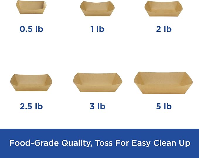 Karat [3 lbs - 500 Pack Kraft Paper Food Serving Tray - Image 6