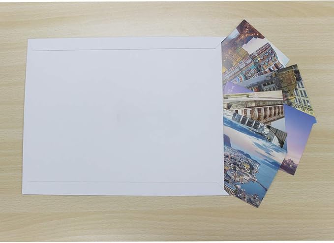 zmybcpack 100 Pack 9X12 inch Self Seal Photo Document Mailers Stay Flat White - Image 5