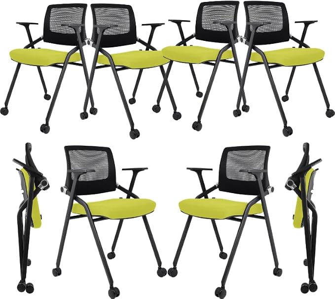 SLKJChr 10 Pack Foldable Office Chairs by SLKJChairs