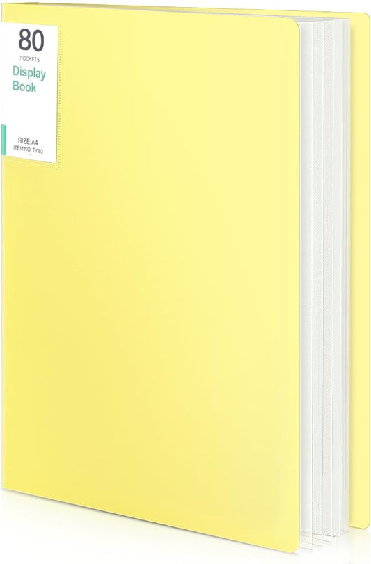 Phyxin Portfolio Binder, 80-Pocket Portfolio Folder 8.5" x 11", Displaying 160 by Phyxin