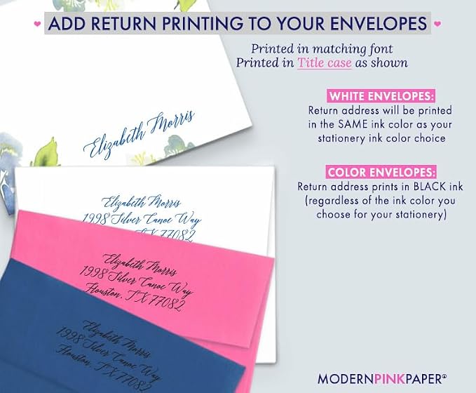 Personalized Floral Stationary - Image 3