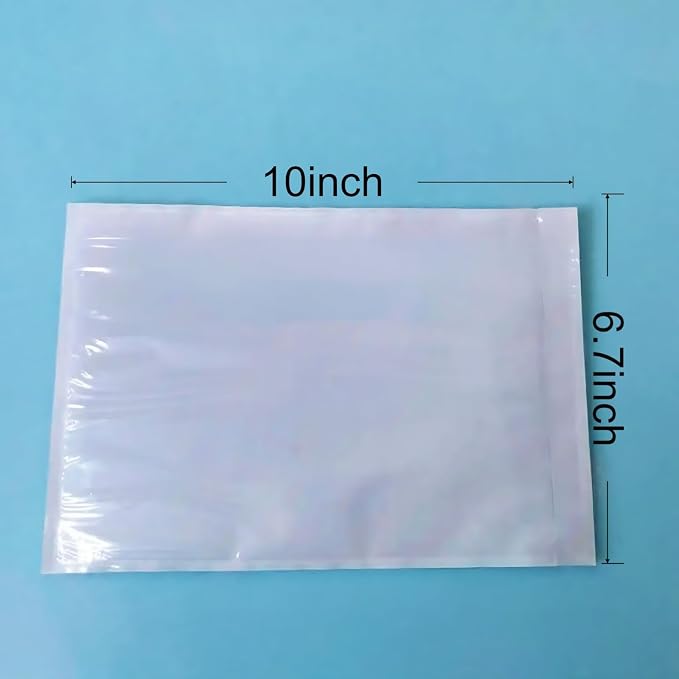 200PCS 6.7" x 10" Clear Packing List Envelopes, Self-Adhesive Packing Slip - Image 5