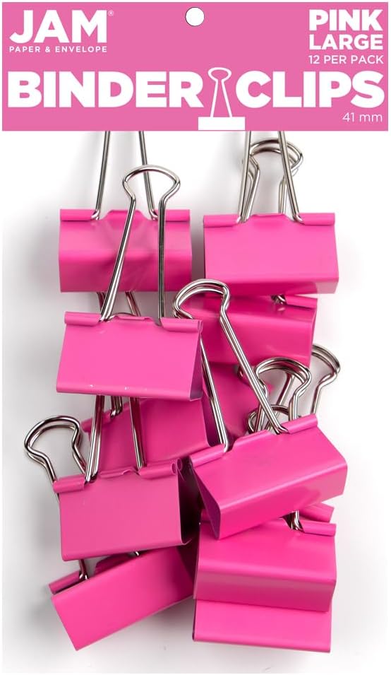 JAM PAPER Colorful Binder Clips by JAMPaper