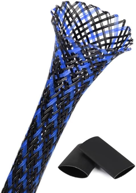25ft - 3/4 Inch Cable Management Sleeve Protector, Wire Loom PET Expandable by Unknown