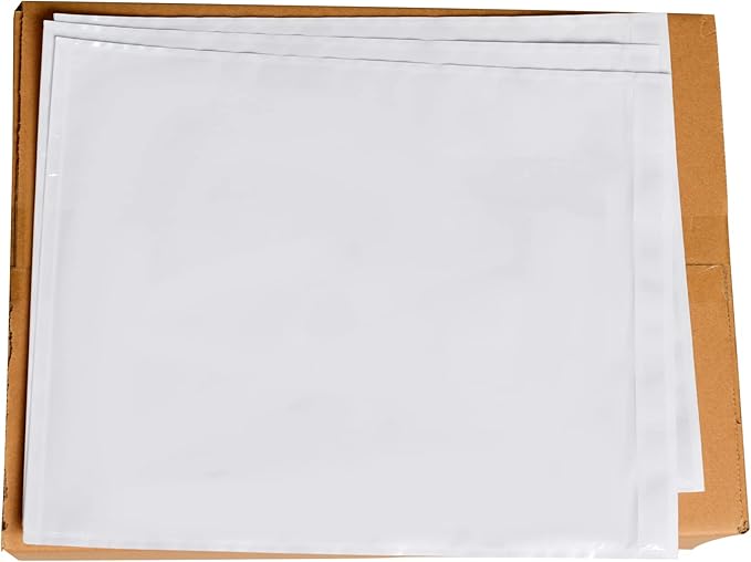 100 PCS 9.5"x 12" Clear Self-Adhesive Packing List Envelopes by INSAFEPACK