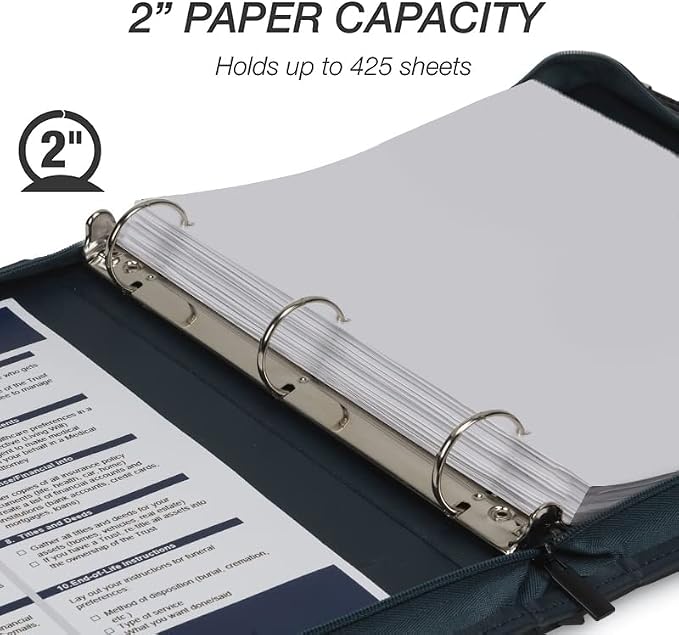 Samsill Leather Binder, Classic Collection - Image 5
