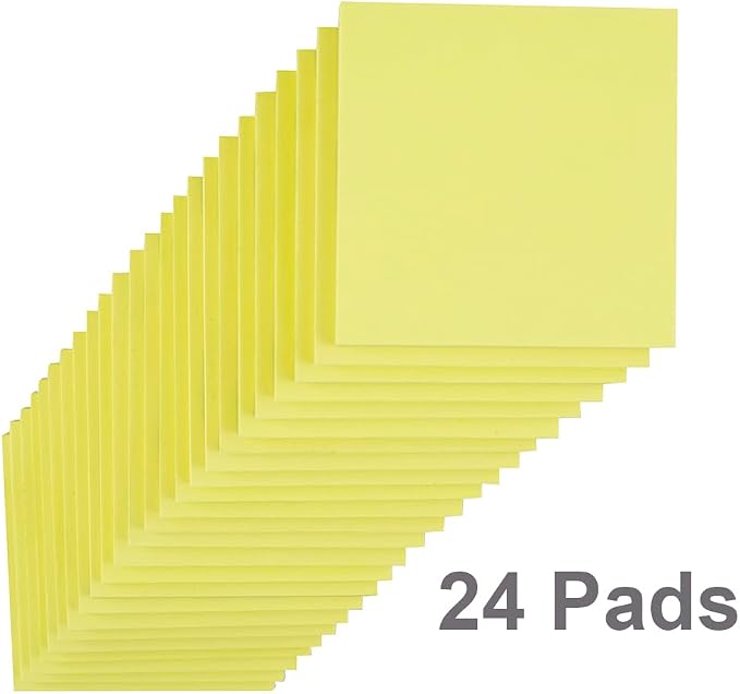 Sticky Notes 3x3 in Yellow, Strong Adhesive, Clean Removal, Recyclable - Image 2