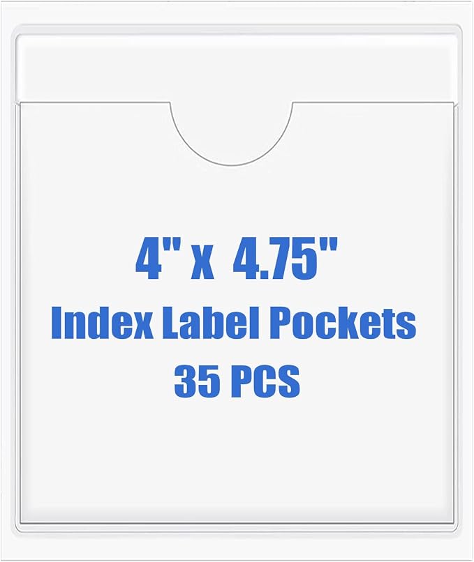 Origin-Joy 35 PCS Self Adhesive Index Card Pockets by Origin-Joy