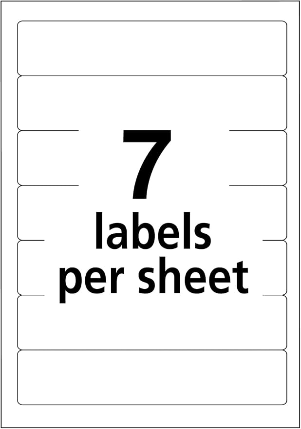Avery File Folder Labels on 4" x 6" Sheets, Permanent Adhesive, 2/3" x 3-7/16" - Image 5