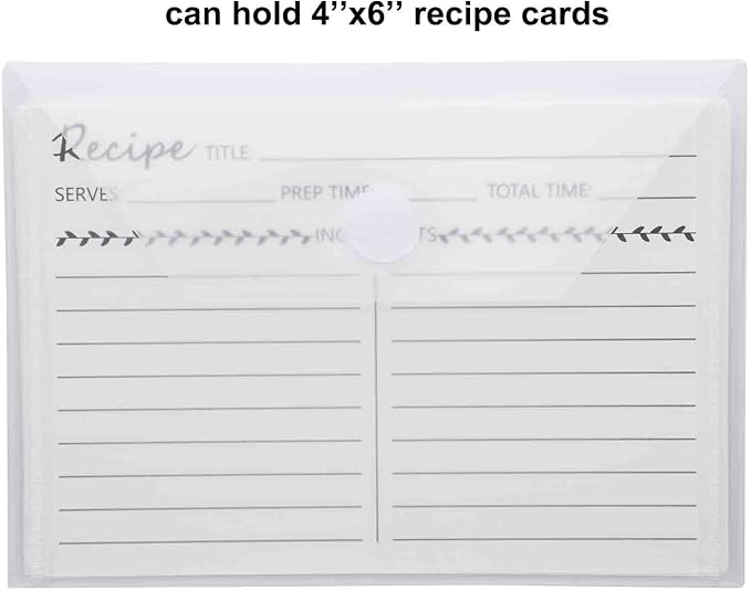 4x6 Plastic Envelopes Hook Loop Closure Coupon Receipt Storage Holder 20 Pack - Image 7