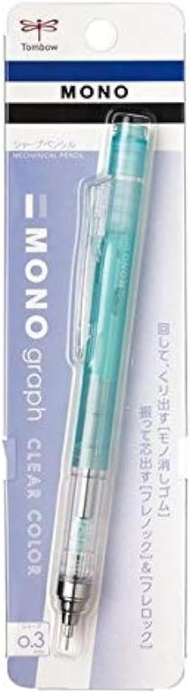 Tombow Mechanical Pencil, Monograph Clear Color 0.3mm by Tombow