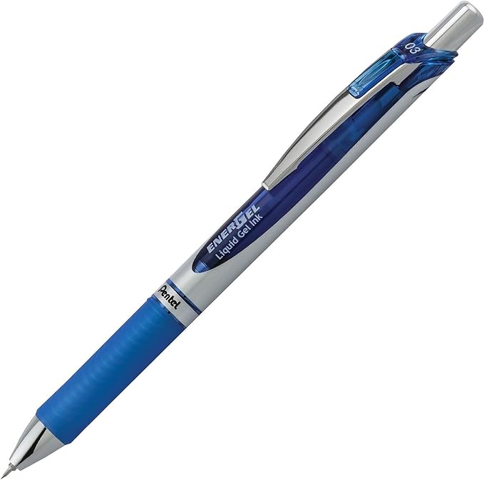 Pentel EnerGel RTX Retractable Liquid Gel Pen, Needle Tip, Extra Fine Line - Image 3