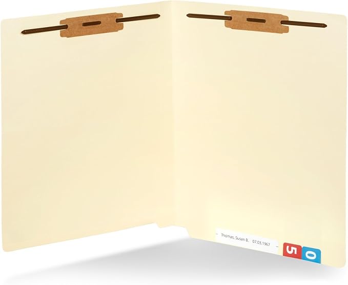 Blue Summit Supplies 100 Manila Fastener File Folders - Image 2