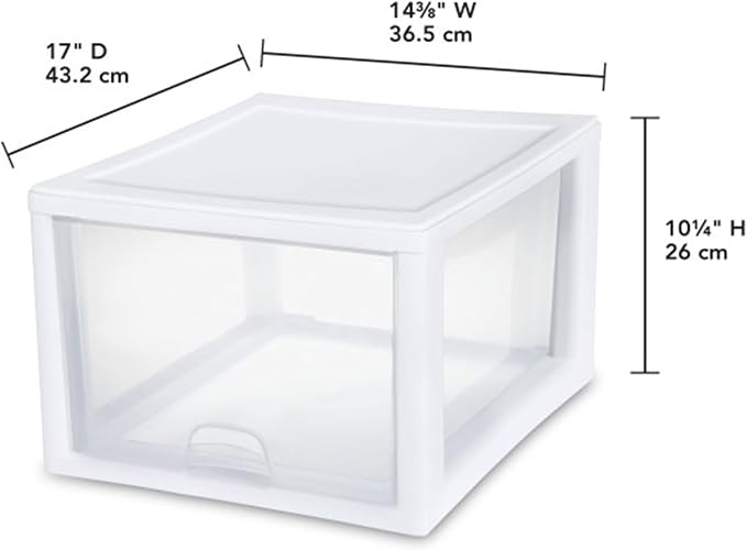 Sterilite 12-Pack 27 Quart Stacking Drawer, Accessories, Craft Supplies - Image 3