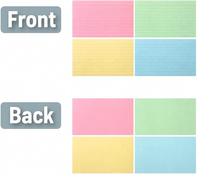 Mr. Pen- Pastel 3" x 5", 180 Lined Index Cards, Note Cards, Flash Cards | Study - Image 7