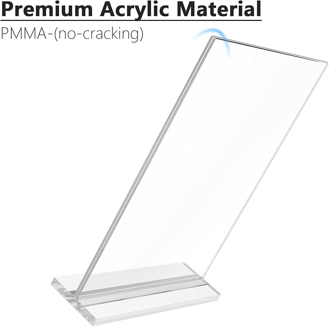 MaxGear Acrylic Sign Holder 8.5 x 11 Double Sided Display Stand, 18 Pack | - Image 5