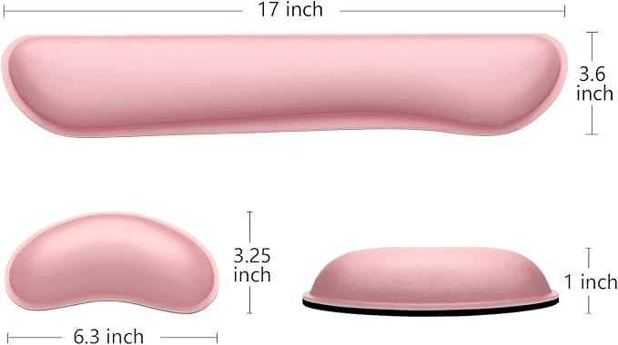 Dapesuom Enlarge Keyboard Wrist Rest, Memory Foam Wrist Cushion - Image 5