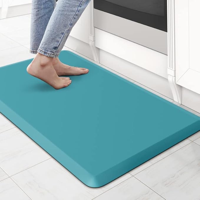 KitchenClouds Cushioned Anti Fatigue Rug 17.3"x28" Water Resistant Non Slip by KitchenClouds
