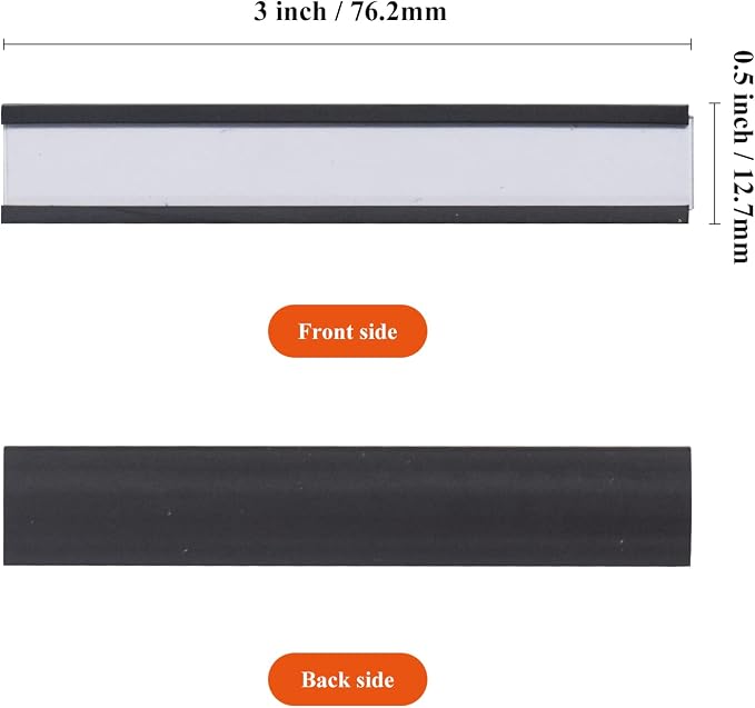 C Channel Magentic Label Holders 0.5x3 Inch - Image 5