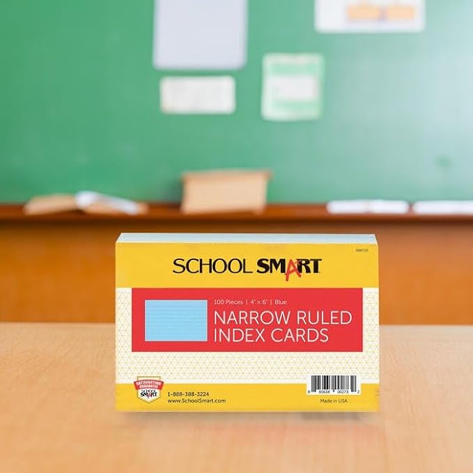 School Smart Ruled Index Card, 4 x 6 Inches - Image 8