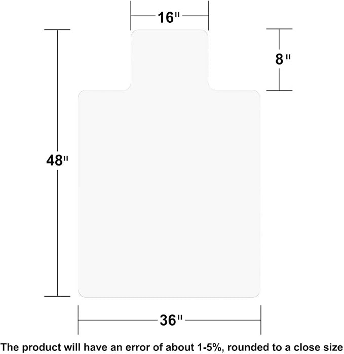 Office Chair Mat for Hardwood Floor, Heavy Duty Vinyl Floor Protector Mat for - Image 8