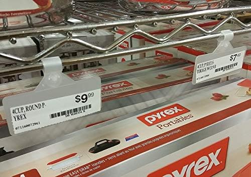 50 Pack Label Holders, Wire Shelf Label Holders, Adhesive Label Holder - Image 6