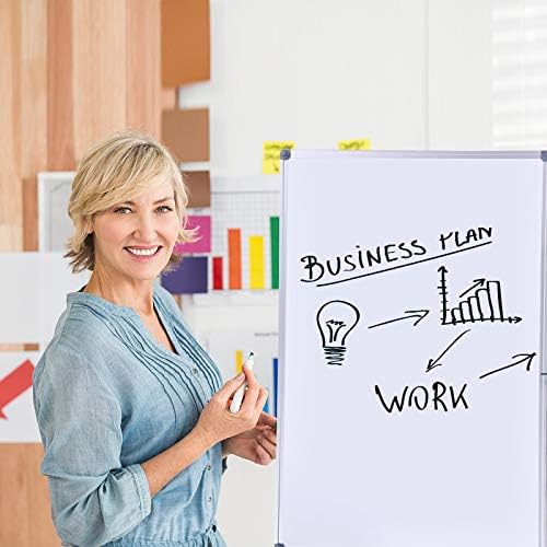 36 x 24 inch Magnetic Dry Erase Board, DexBoard Mall-Mounted Aluminum Frame White Board with Pen Tray, Dry Erase Marker Whiteboard for Office, School and Home Usage-DeskLoop Office