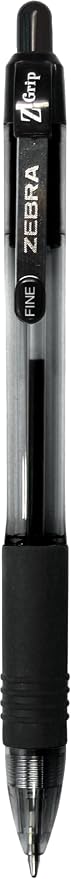 Zebra Pen Z-Grip Retractable Ballpoint Pen, Smooth-Flowing Ink, Fine Point - Image 2