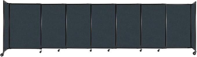 Versare Straightwall Sliding Portable Wall Partition | Freestanding Office by VERSARE