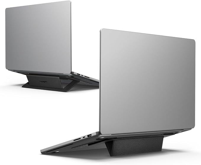 Spigen Slim Fold Laptop Stand Foldable Portable Ergonomic Angle Lift Anti-Slip by Unknown