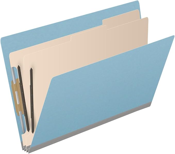 Ecom Folders End Tab Pressboard Classification Folders | Legal Size 25 Pt Stock - Image 2