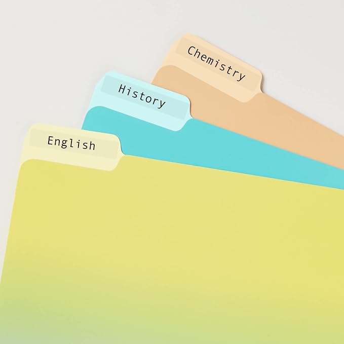 Avery Clear Self-Adhesive Filing Labels, 2/3" x 3-7/16", 5 Packs, 250 Printable - Image 6