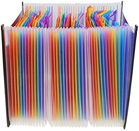 36 Pockets Accordion Expanding File Folder, A4 Letter Size, Side Pen Holder - Image 8