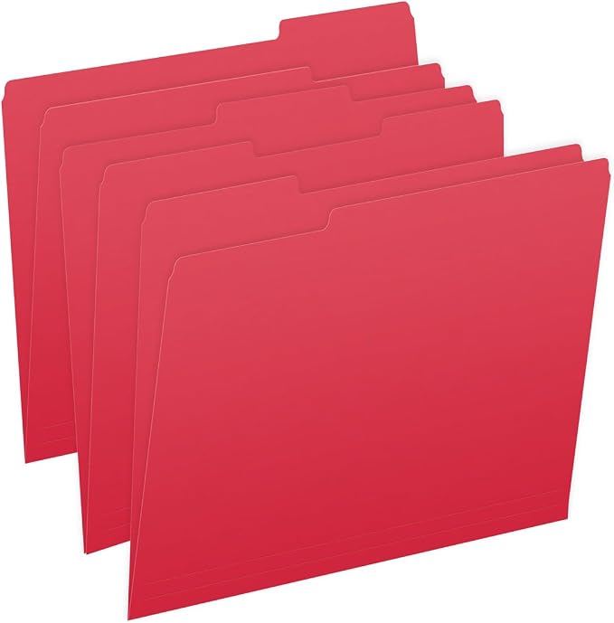 Ecom Folders Top Tab File Folders | Letter Size 11 Pt Stock by Ecom+Folders