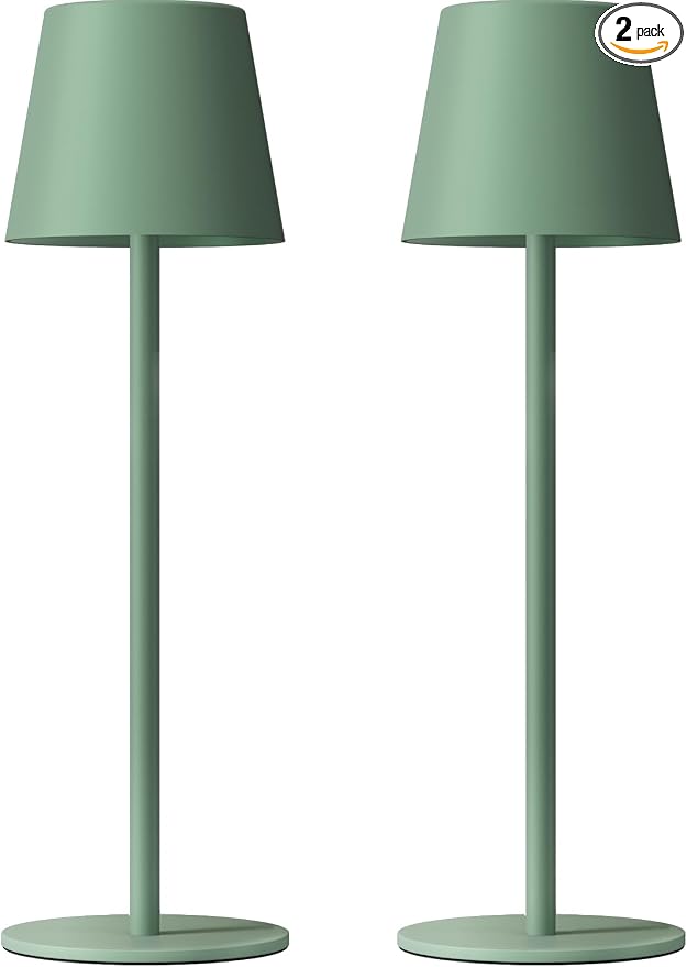 Kakanuo Cordless Table Lamp Rechargeable Green by KakanuoLightings