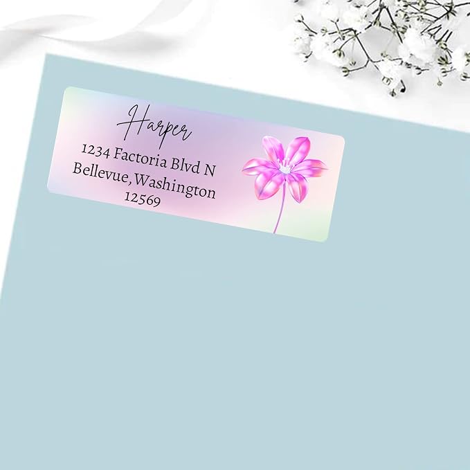 LINMAGCO Personalized Return Address Labels Gold 500 Pcs Mail Labels - Image 8