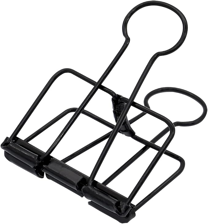 Extra Large Binder Clips 2 Inch, Clamps Black by zoohot