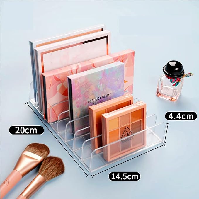 8 Slot Eyeshadow Makeup Palette Organizer, Acrylic Desk Organizer - Image 2