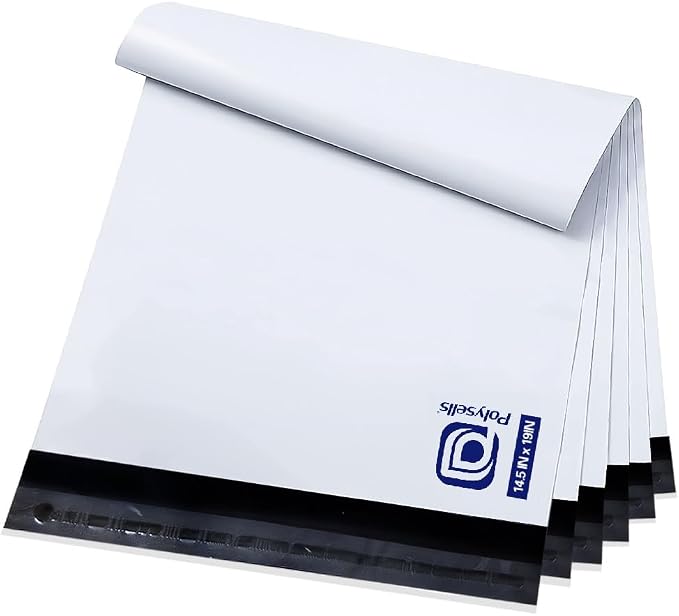 POLYSELLS 100 Pcs 14.5x19 Inch Poly Mailers Shipping Envelopes, Strong Adhesive by POLYSELLS