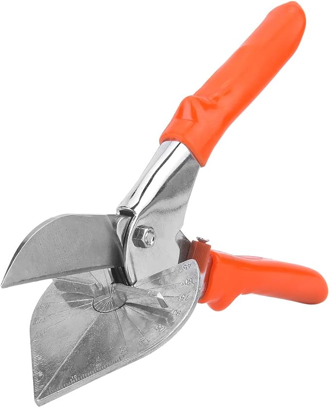 Garosa Miter Shear Multifunctional Trunking Trim Cutter 45 to 135° Angle Adjustable Quarter Round Cutting Tool Trunking Tube Trim Scissor for Angular Cutting Moulding Trim-DeskLoop Office