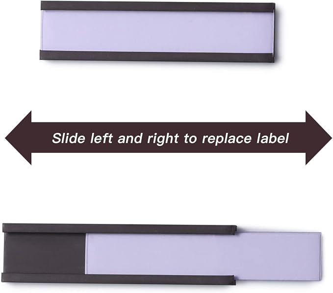Magnetic Label Holders with Magnets Magnetic Data Card Holders with Clear - Image 4