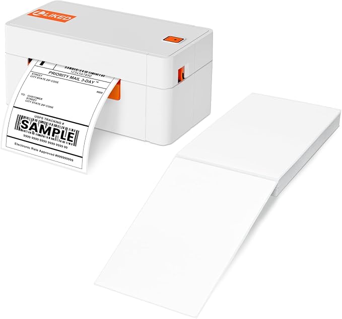 L LIKED 100 4x6 Thermal Labels Fanfold, Direct Thermal Shipping Labels - Image 4