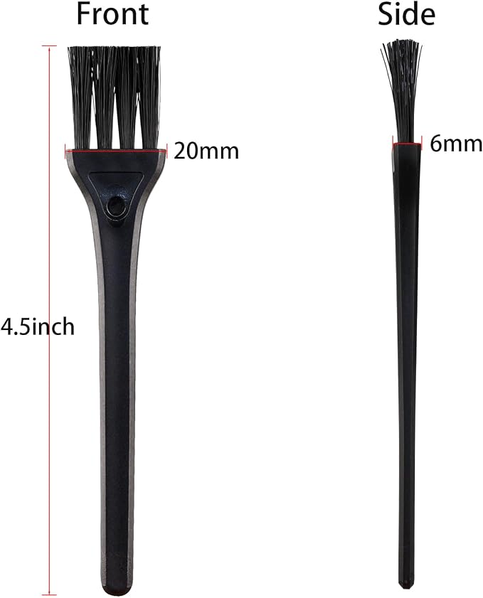 Mini Cleaning Brushes, 6 Pack Nylon Detail Brushes, 4.3 Inch | Nylon Bristles - Image 2