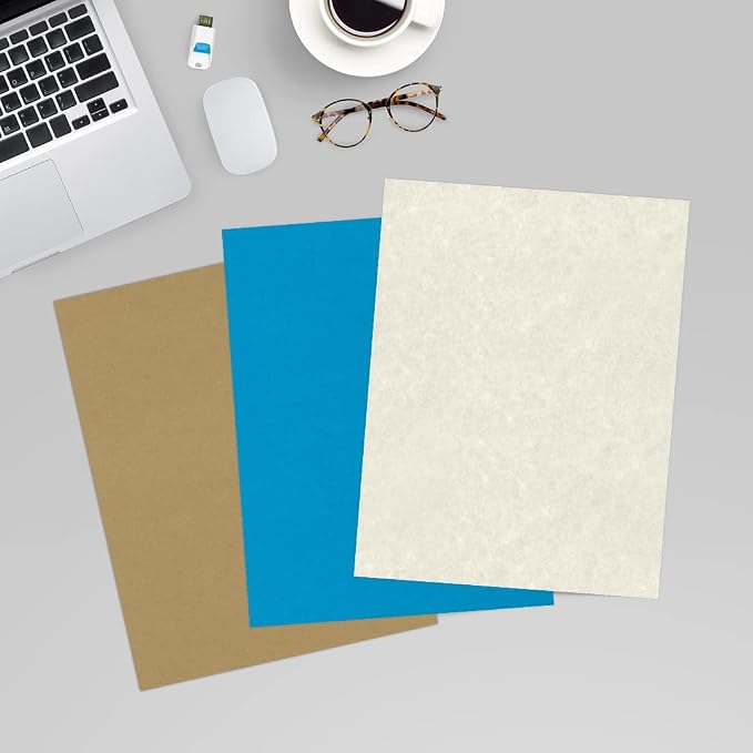 LUXPaper 8.5" x 11" Paper | Letter Size | Cream Parchment | 60lb. Text | 500 Qty - Image 6
