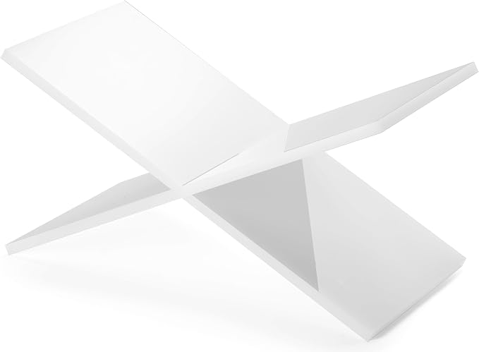Red Co. Glossy White Acrylic Book Holder 2 Piece Reading Stand by RedCo