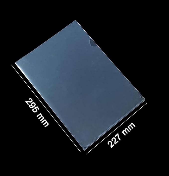200 Pack Plastic Clear Transparent Document File Folder Sleeves Holder Fit - Image 2